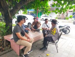 Bhabinkamtibmas Kelurahan Benoa Laksanakan Patroli Dialogis Di Lingkungan Peminge