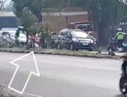 Oknum Polisi Satlantas Lakukan Razia di Jalan Raya Candi, Sidoarjo Mengakibatkan Satu Pemotor Jatuh
