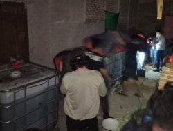 Penimbunan BBM Solar Subsidi di Bonto Ramba, Desa Bonto Matene, Kecamatan Mandai Maros dibongkar Polisi