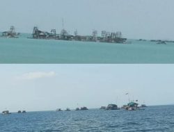 Skandal Pertambangan ilegal jenis Rajuk Tawer di Perairan Jungku Desa Air putih, Mentok