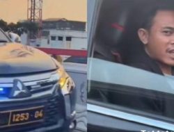 Polisi Amankan Sopir Pajero dengan Strobo dan Pelat Dinas Palsu