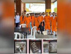 Komplotan Spesialis Pencurian di Pura Dibongkar, Polsek Denpasar Selatan Amankan Tujuh Pelaku