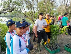 SMP Kemala Bhayangkari 8 Surabaya.Jl. Sidotopo Lor No 22 Surabaya. Hijaukan Pesisir Surabaya Utara dengan Mangrove
