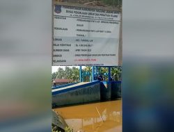 Proyek Pintu Air Senilai 4 Milyar Jadi Sorotan Mayarakat Tanjung Jabung