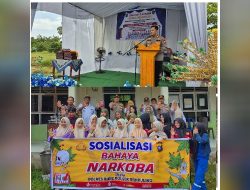 Polsek Tempuling Hadiri Pagelaran dan Pelepasan Siswa SMK Negeri 1 Tempuling, Sekaligus Sosialisasikan Bahaya Narkoba