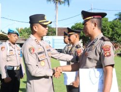 Kapolres Gianyar Pimpin Upacara Pelepasan Personel Purna Bhakti, Tekankan Pengabdian dan Persiapan Masa Depan