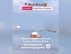 LSM Gmicak Desak APH Polairud Polres Bangka Tangkap Dalang Penambang di Perairan Kranggan, Kecamatan Muntok, Bangka Barat