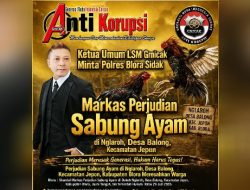 Ketua Umum LSM Gmicak Minta Polres Blora Sidak Markas Perjudian Sabung Ayam di Nglaroh, Desa Balong, Kecamatan Jepun